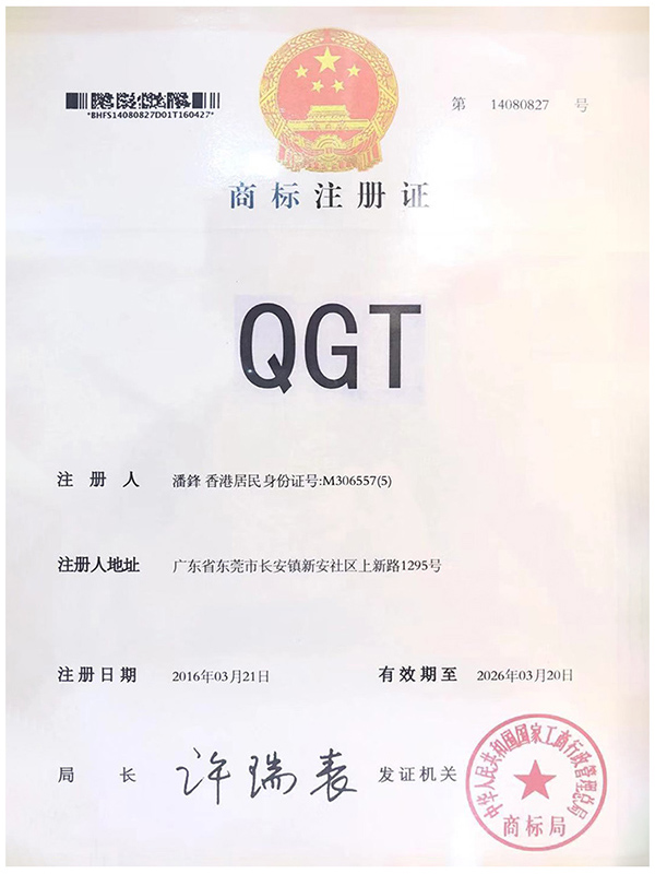 QGT专利证书