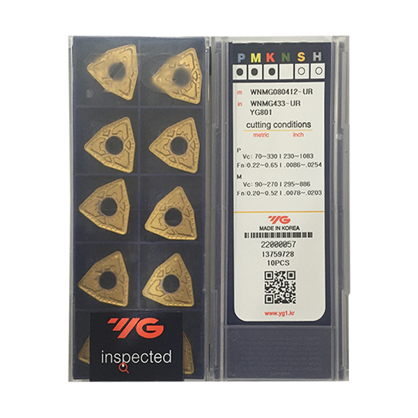 韩国YG数控车刀片WNMG080412-UR YG801
