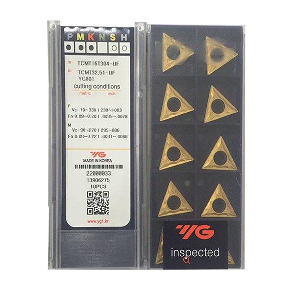 韩国YG数控刀片TCMT16T304-UF YG801